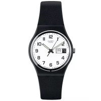 Swatch Black Rubber Strap Once Again Watch GB743