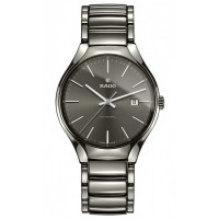 Rado Mens True Automatic Grey Ceramic Bracelet Watch R27057102 