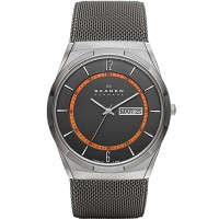 Skagen Aktiv Titanium Grey Mesh Black And Orange Watch SKW6007
