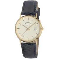 Rotary Mens 9ct Gold Strap Watch GS11476-03